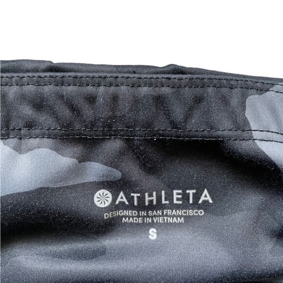 ATHLETA Camo Contender 7/8 Tight Black Gray Size Small - Picture 7 of 9